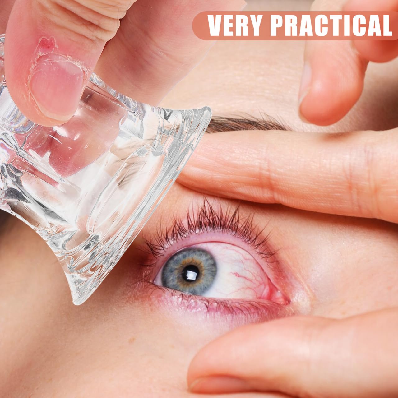 Gatuida Augenspülbecher Glas 2er Set Augenbadewanne zur Effektiven Augenreinigung Gläserne Augenwanne für Trockene Augen Pollenallergie Augenspülglas Tragbar für Erste Hilfe Reise Kontaktlinsenträger