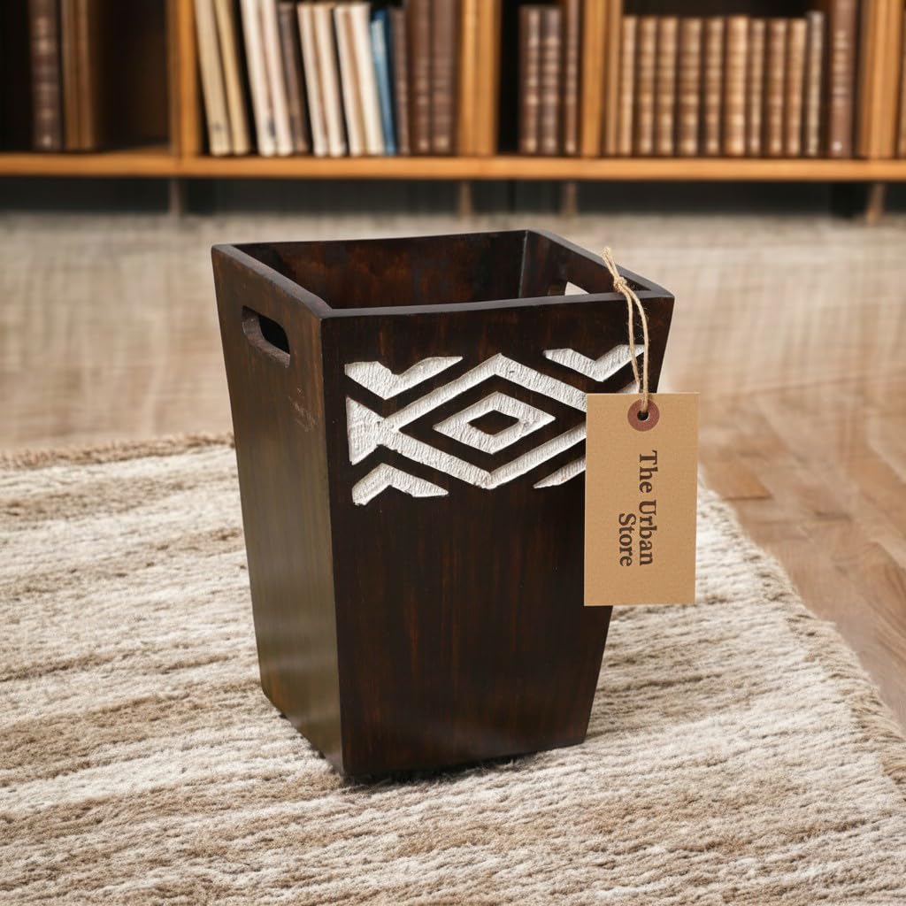 Elegant Wooden Paper Bin - THE URBAN STORE -7
