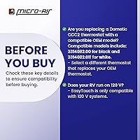 Vista 8 de MICRO-AIR EasyTouch - Termostato digital de repuesto para autocaravana, programable y fiable, habilitado para WiFi y Bluetooth, termostato