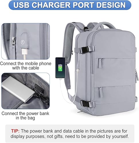 Miniatura 6 de Coofay Casual o Versátil, A-gris, Grande, Mochilas Daypack