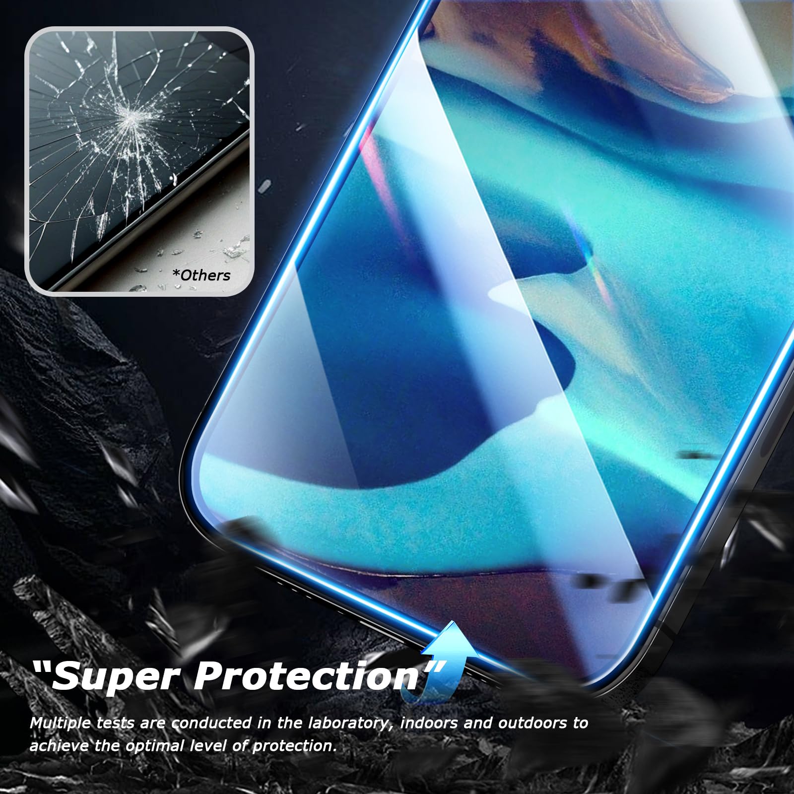 SCL Pellicola protettiva per Motorola Edge 20/20 Pro, pellicola protettiva in vetro temperato per Moto Edge 20/20 Pro, antigraffio, senza impronte digitali, compatibile con custodie, 9H
