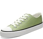 Obtaom Les femmes Femmes Canvas Chaussures Bas Top Mode Sneakers Glisser sur Chaussures de marche