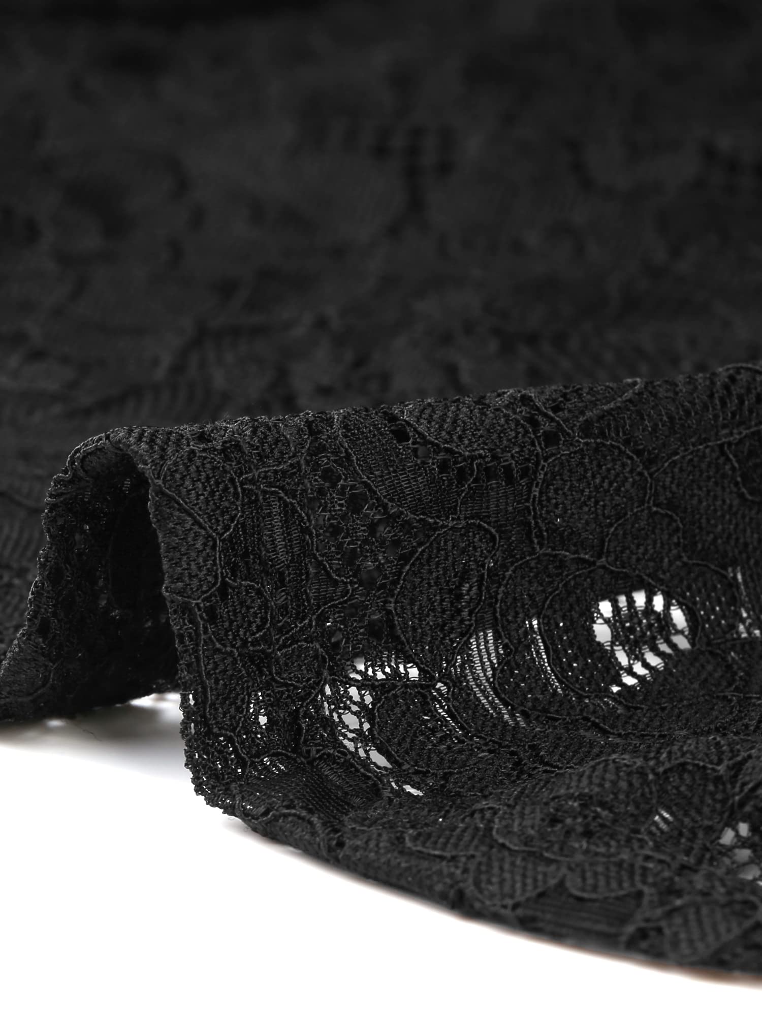 Allegra K Cardigan in Pizzo da Donna Colletto Corto Elegante Bolero Coprispalle