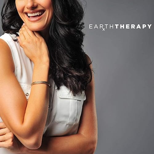 Miniatura 10 de Pulsera magnética curativa de cobre puro para mujer para artritis túnel carpiano y alivio del dolor articular estilo de incrustación de cuerda