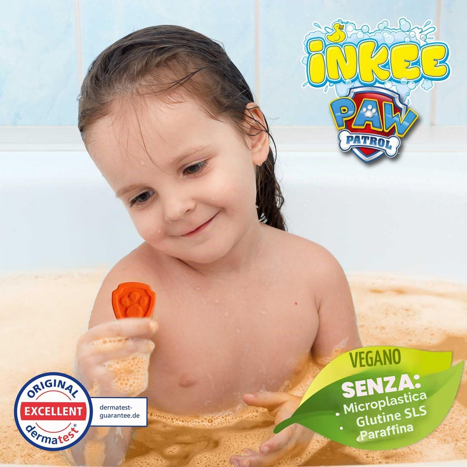 INKEE Set de 10 Mini Pack Paw Patrol, Bomba Da Bagno Per Bambini Con Forme Di Paw Patrol, Cola, Divertimento Garantito (10 x 3 Bombas)