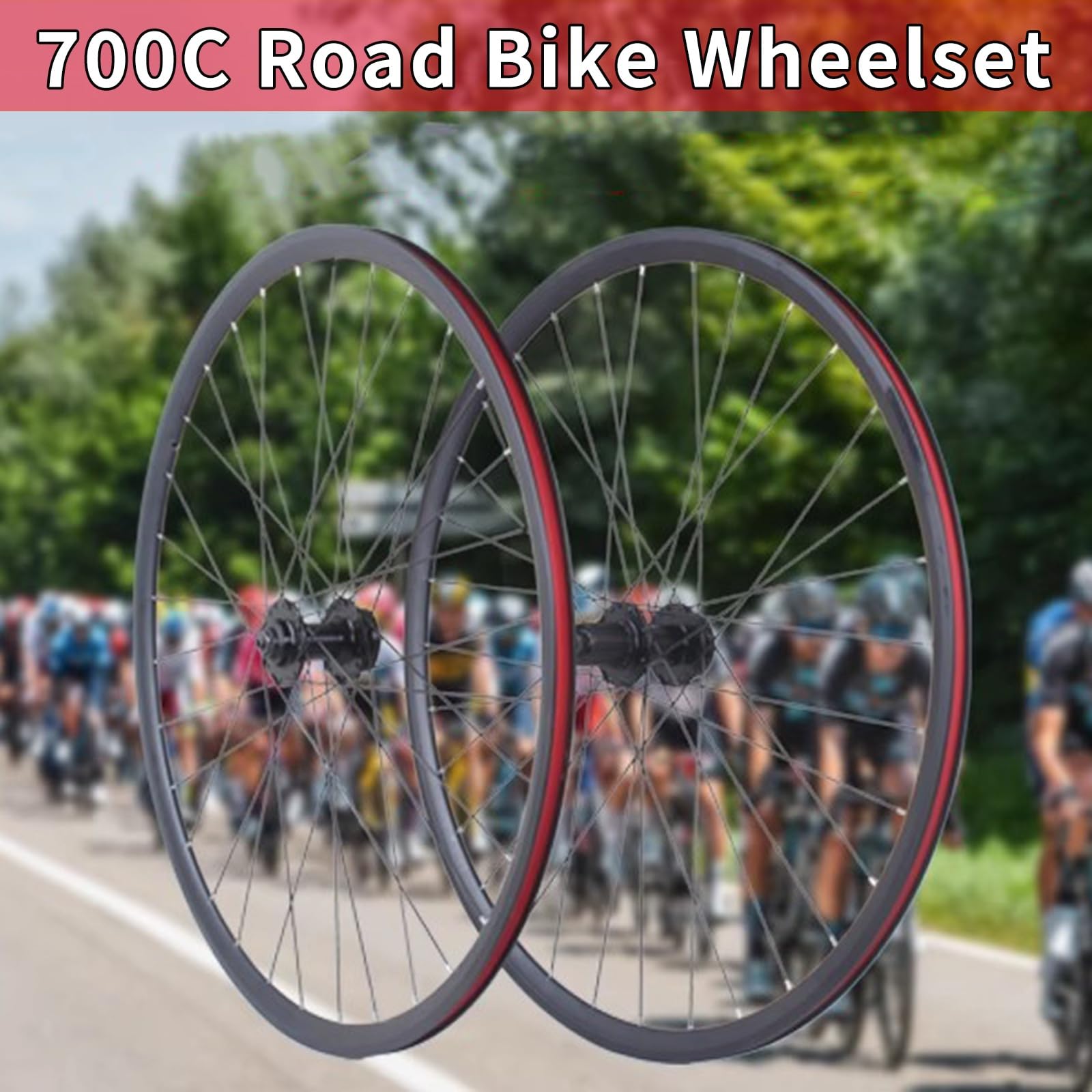 Amazon.co.jp: 700C *28C 自転車用ホイールセット ディスクブレーキ