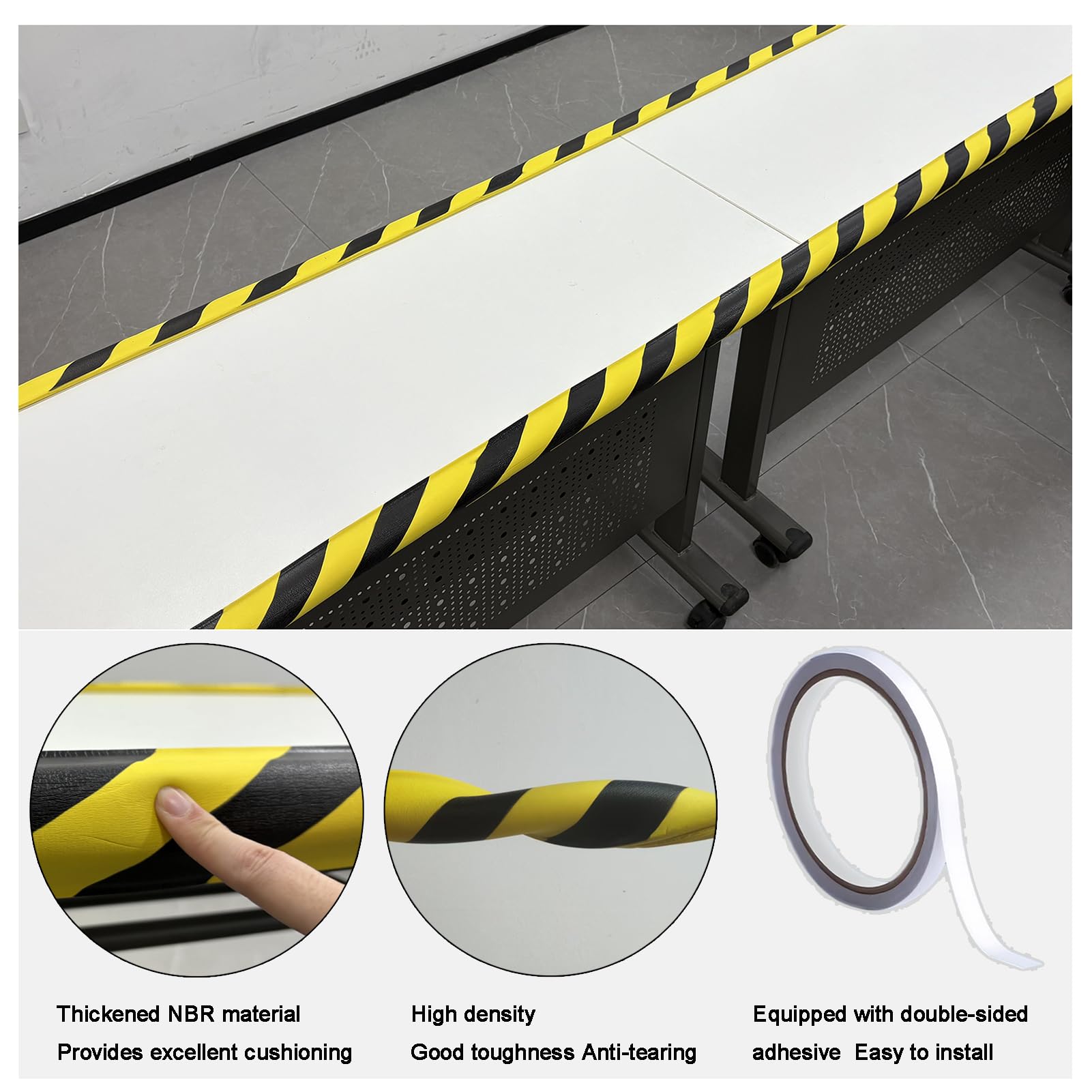 Sharp Edge Protective Padding Snapklik.com : Edge Protector, 196.9in/5m High Visibility Safety Foam ...