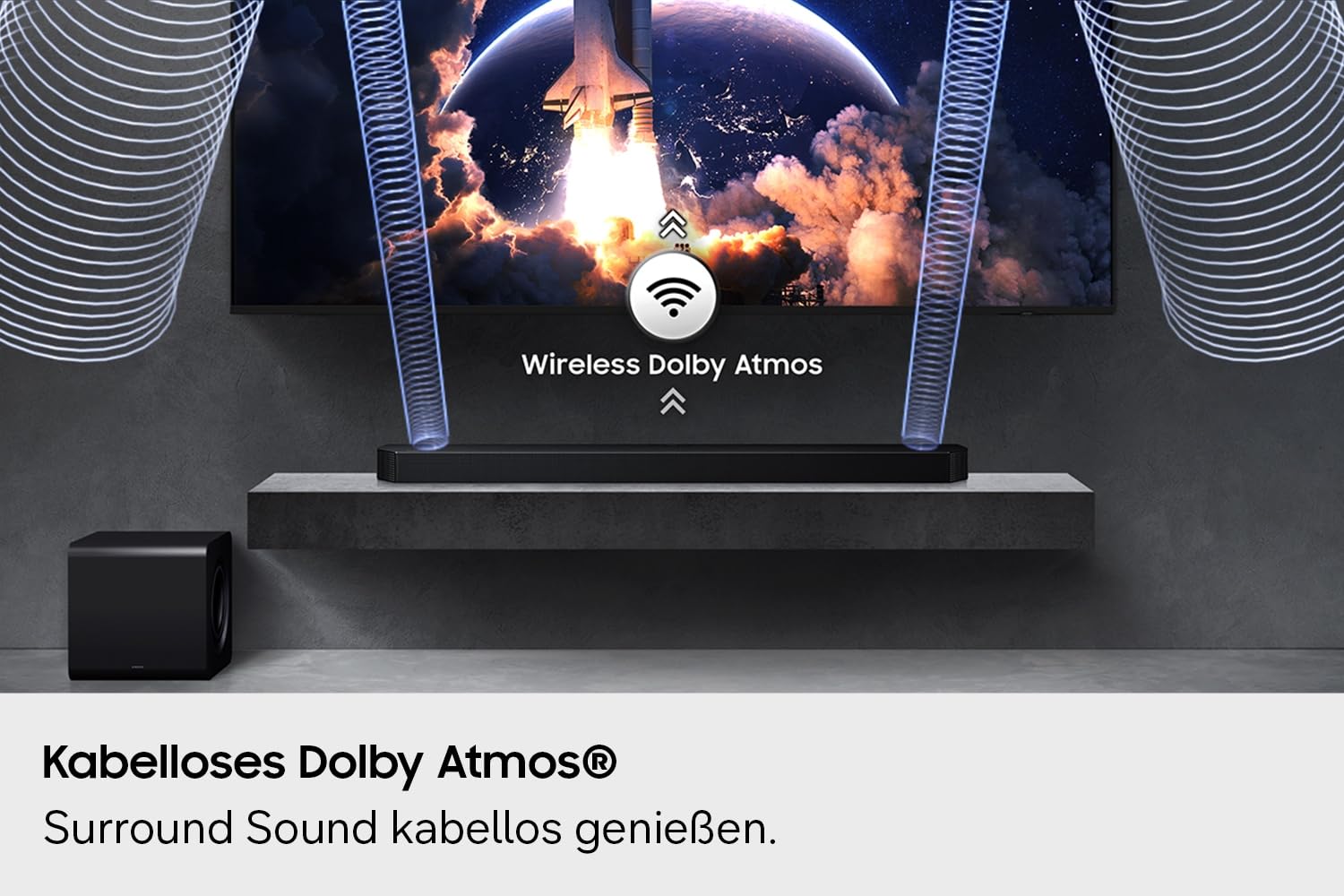 Samsung HW-Q810GH / Q800H Q-Series 5.1.2-kanałowy soundbar do telewizorów, bezprzewodowy podwójny subwoofer, 6,5-calowy, bezprzewodowy Dolby Atmos, Q-Symphony, Game Mode Pro do gier 3D, Alexa