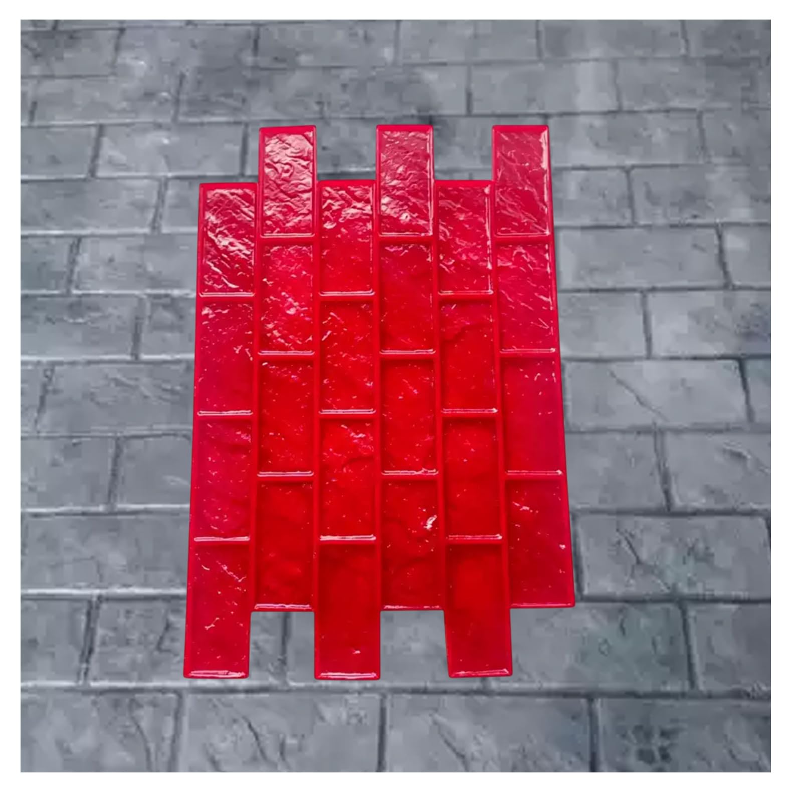YSFHYAN Reusable Concrete Stamp Mat for Diy Walkways,Patios,and Gardens,Large Concrete Stamping Mold,Concrete Imprinting Molds,Irregular Flagstone Texture Tools for Cement Path Molds,80 * 60cm