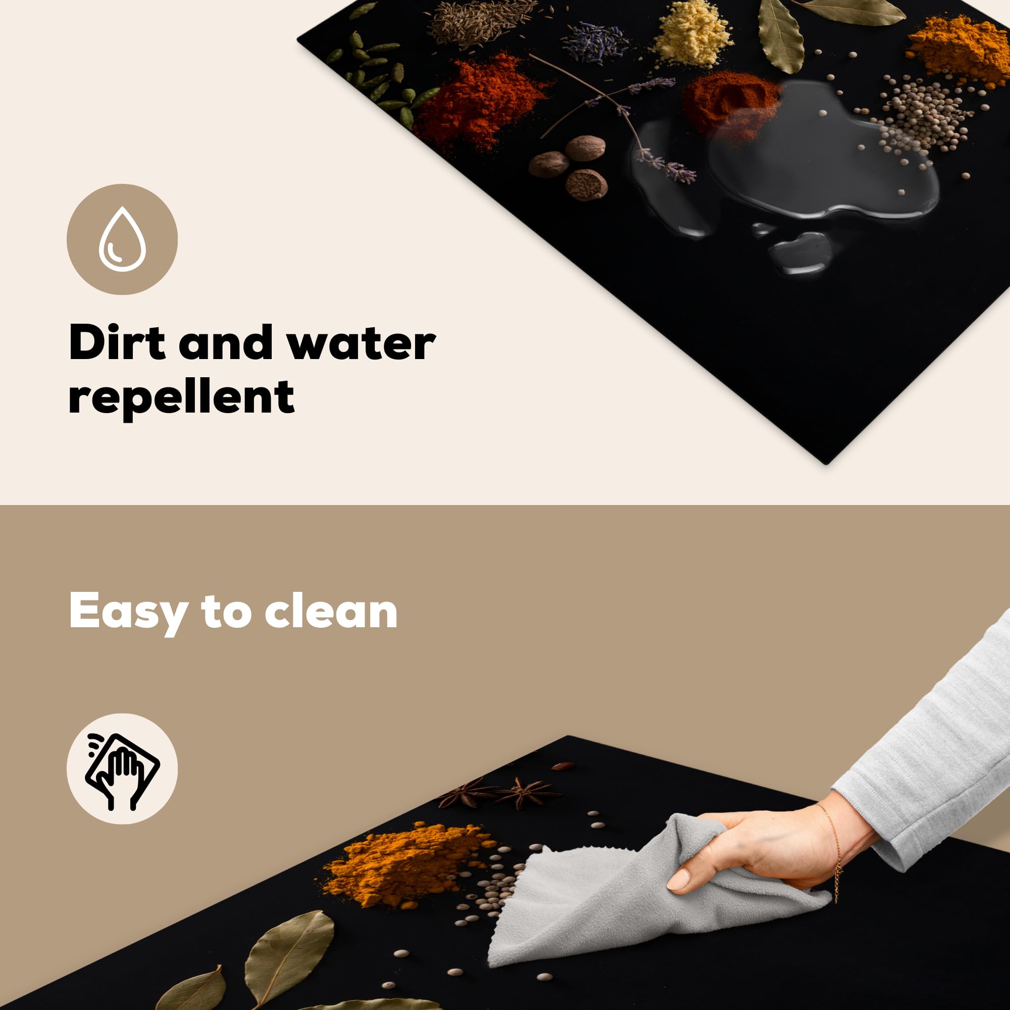 KitchenYeah© Inductie Beschermer 78x52 cm Keuken Decoratie Kookplaat Beschermer voor Inductiekookplaat Afdekplaat Anti Slip Mat - Paardenbloem - Zwart KitchenYeah© Inductie Beschermer 78x52 cm Keuken Decoratie Kookplaat Beschermer voor Inductiekookplaat Afdekplaat Anti Slip Mat - Paardenbloem - Zwart