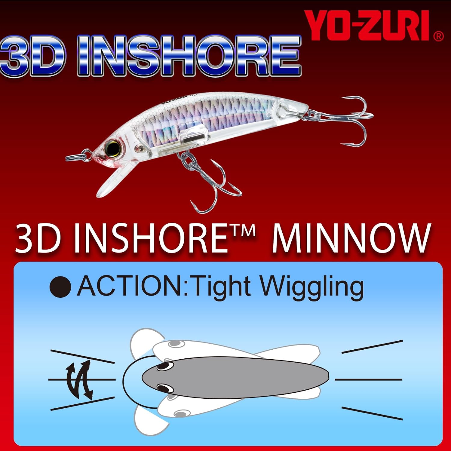 Yo-Zuri 3D Inshore Minnow Floating Lure