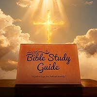 RXDTGYI 66-Page Large Print Bible Study Journal: Guided Christian Notebook for Scripture Study, Daily Devotionals & Elderly Readers (Brown)
