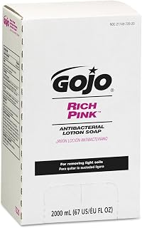 RICH PINK Antibacterial Lotion Soap, 2000 mL Lotion Soap Refill PRO TDX Push-Style Dispenser (Pack of 4) - 7220-04