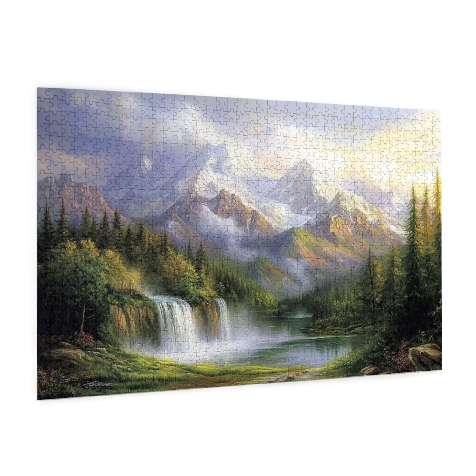 Puzzle 2000 Teile, Puzzle Erwachsene, Holzpuzzle Natur Impossible Jigsaw, Clevere Rätsel, HD Farbe Jigsaw mit Geschenkbox Verpackung for Room Decor, Geschenke für Frauen Fallen 100x70cm p-907