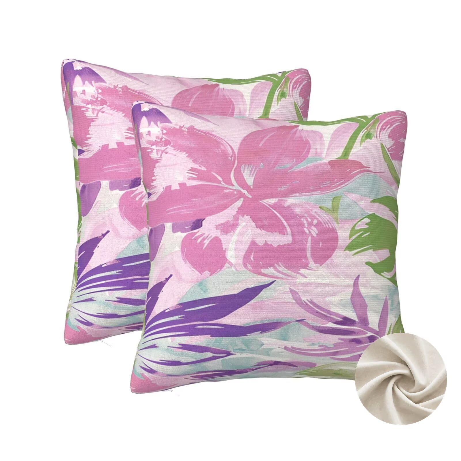 Housse de coussin 70x70 rose pour protéger et décorer vos grands oreillers de lit