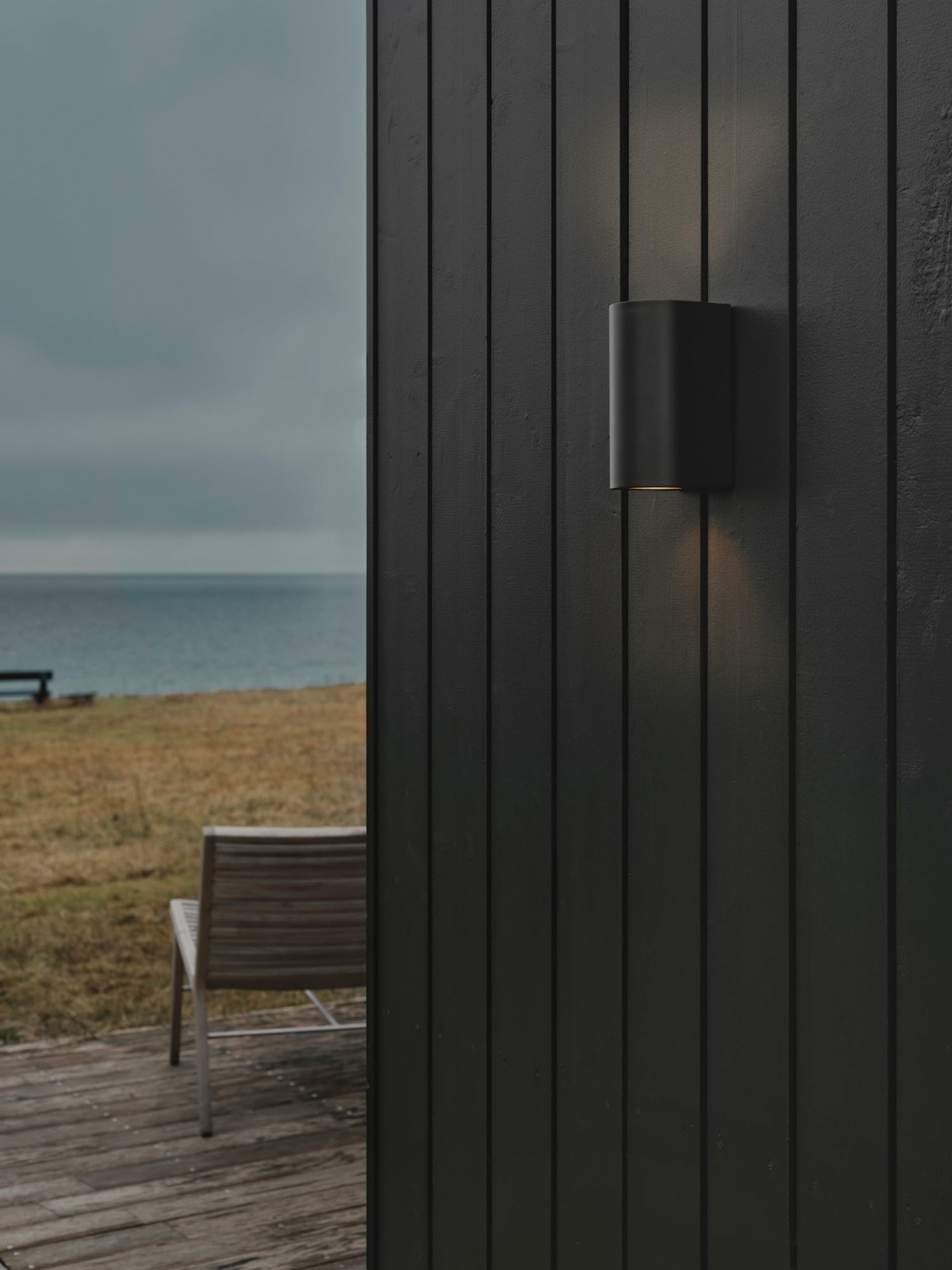 Nordlux Canto Maxi Applique murale d'extérieur 2 x GU10 IP44 Noir Classe d'efficacité énergétique : A++ - D