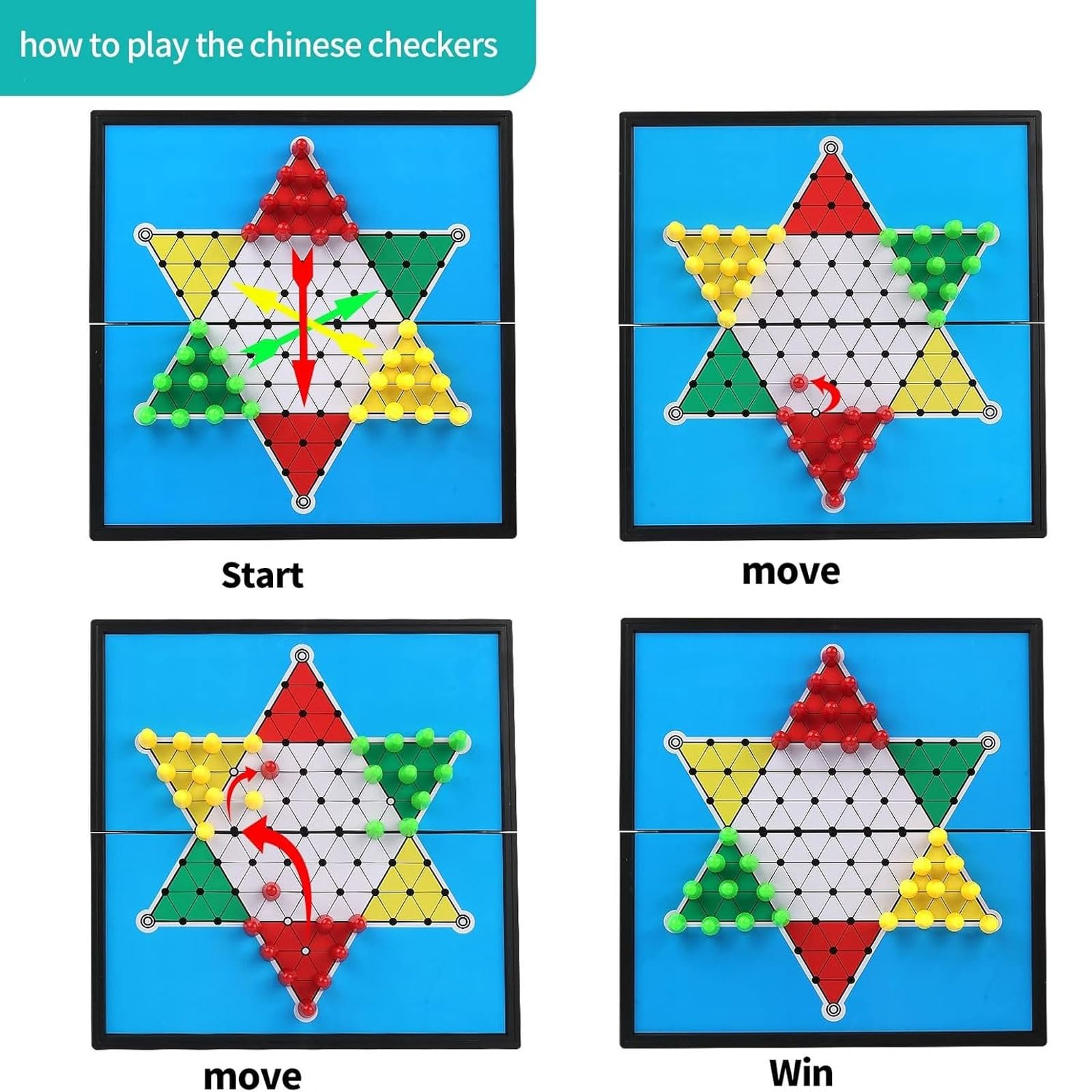 schachspiel Magnetisches Dame-Set, zusammenklappbar, tragbares Design, Reisebrettspiel for Kinder und Erwachsene, perfekt for Autofahrten und Familiencamping(32 * 32 * 2cm)