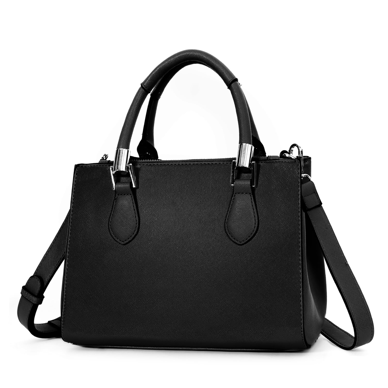 TAN.TOMI Handtasche Damen, Henkeltaschen, PU Leder Crossbody Tote Handtasche Damen Mittelgroß Mehrere Fächer & Reißverschlüsse, Shopper mit Abnehmbar Schulterriemen