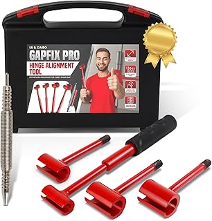 LU & CAIBO- 4-in-1 Door Hinge Adjustment Tool, Hinge Bender Tool, Door Adjustment Tool, Adjusting Wrench, Hinge Gap Adjustment Tool, Door Fixer, Door Adjuster