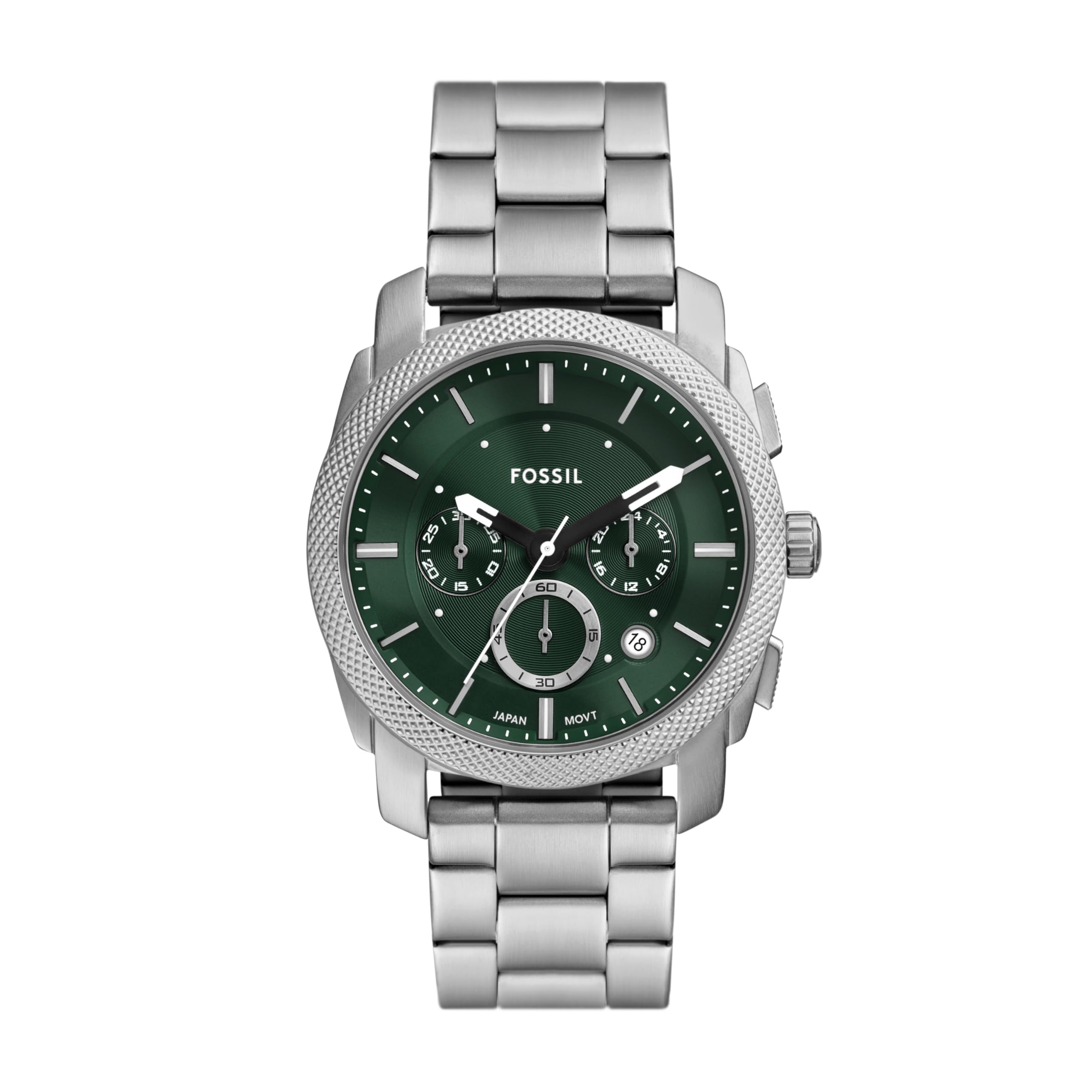 Fossil Stainless Steel Analog Green Dial Mens Watch-Fs6079, Band Color:Silver (B0D9375CSY) Amazon Price History, Amazon Price Tracker
