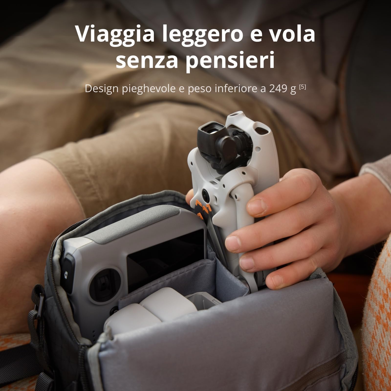 DJI Lito X1 Bundle, drone con fotocamera 4K adatto, rilevamento degli ostacoli, ActiveTrack, sensore da 1/1,3 pollici, trasmissione video a 15 km, C0 (Custodia Protettiva)