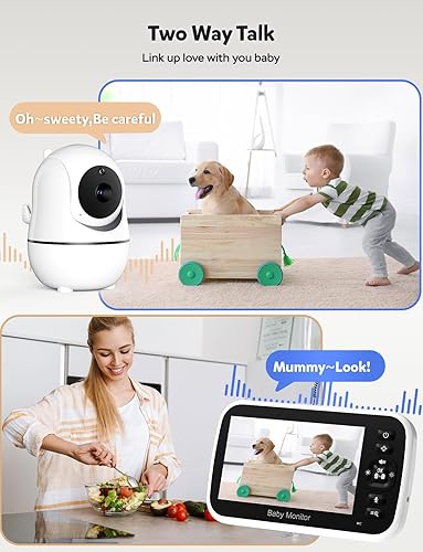 Miniatura 9 de GoodBaby Baby Monitor with Remote Pan-Tilt-Zoom CameraKeep Babies Safe with 35 Large Screen Night Vision Talk Back Room Temperature Lullabies 960ft