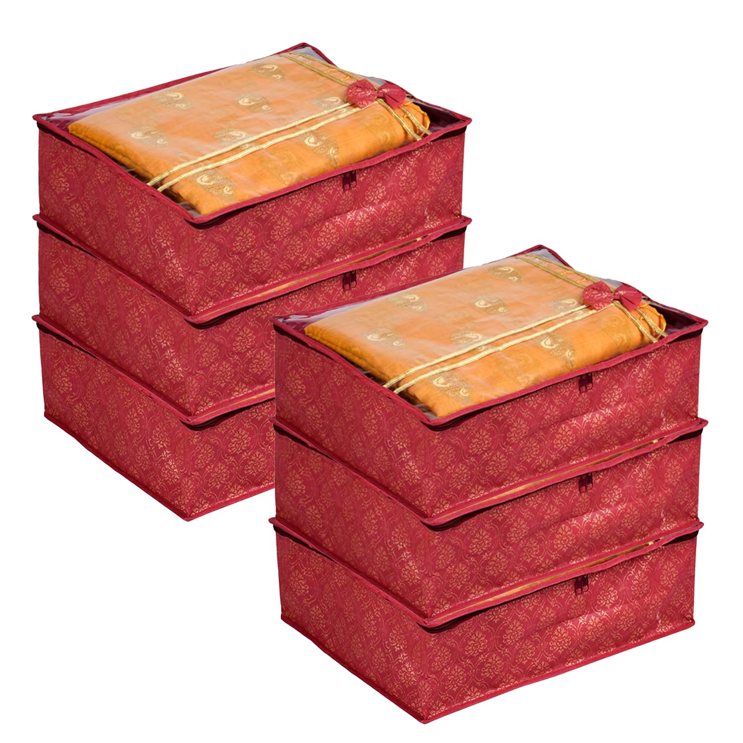 See full amazon price history chart for Kuber Industries Pack of 6 Saree Cover | Cloth Packing Bags with Zip | Dress Pouches for Storage | Suit Bags for Women | Saree Organizer for Wardrobe | Bow Golden Printed | 6 inch | Maroon Kuber Industries Pack of 6 Saree Cover | Cloth Packing Bags with Zip | Dress Pouches for Storage | Suit Bags for Women | Saree Organizer for Wardrobe | Bow Golden Printed | 6 inch | Maroon (B0D7CWPJFM) Amazon Price History, Amazon Price Tracker