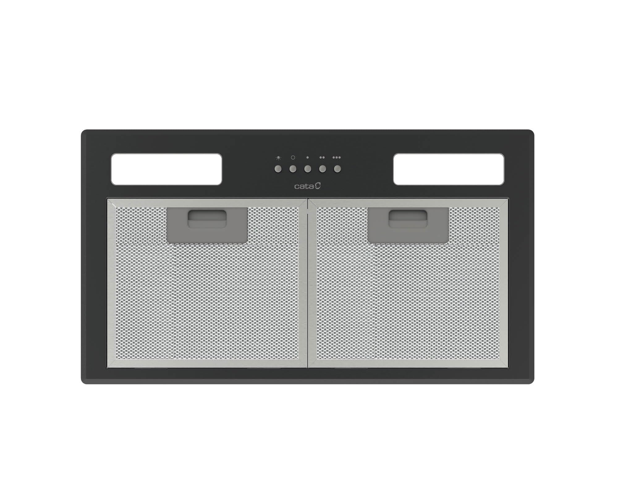 Cata Campana Extractora GT Plus 45 BK Panel de Control Mecánico 3 Niveles de Extracción Sistema Fácil Instalación Motor Extra Silencioso Potencia 206 W Ancho 49,2 Color Negro