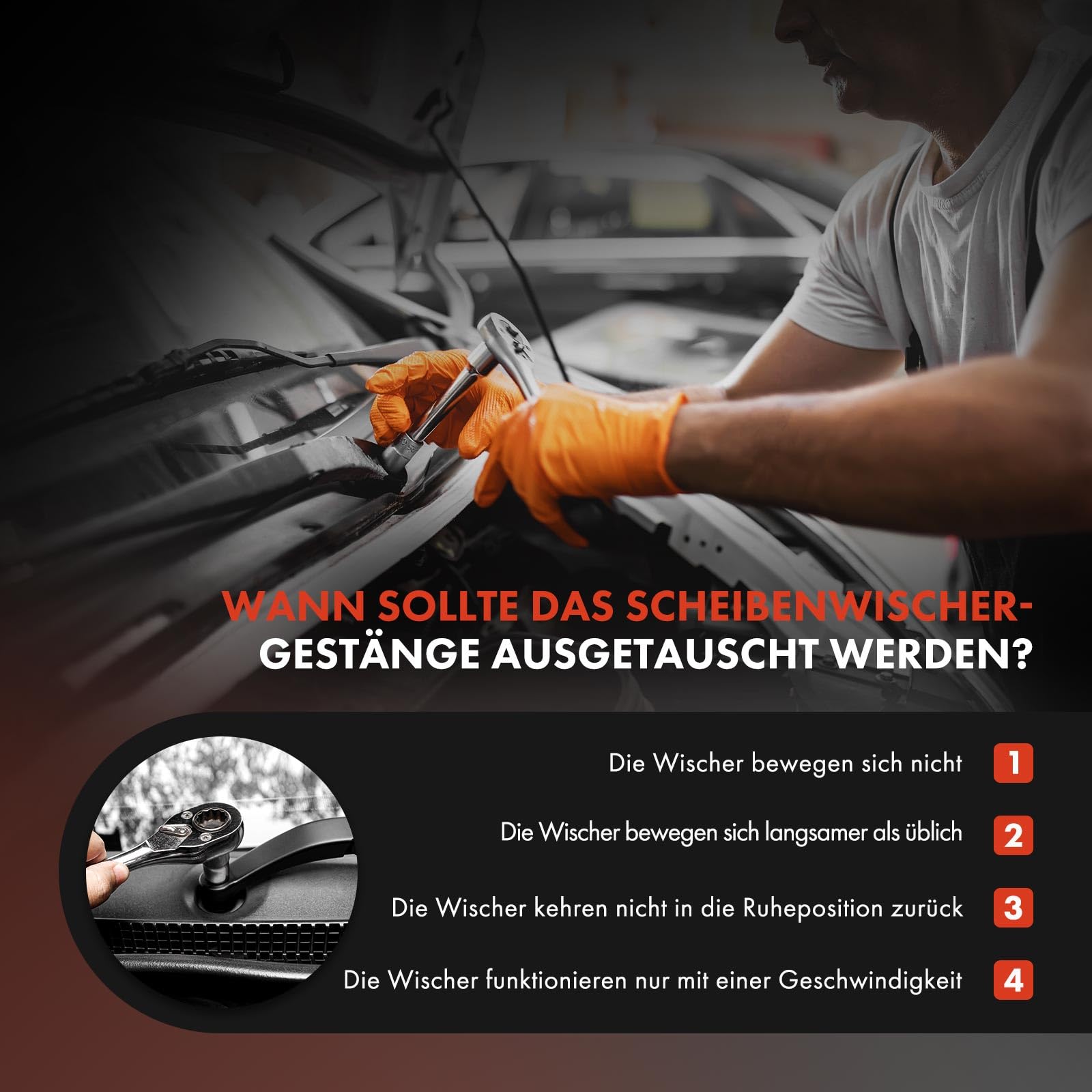 Frankberg Wischergestänge Scheibenwischergestänge Vorne Kompatibel mit A3 Sportback 8PA A3 8P1 A3 Cabriolet 8P7 Replace# 8P1955023L