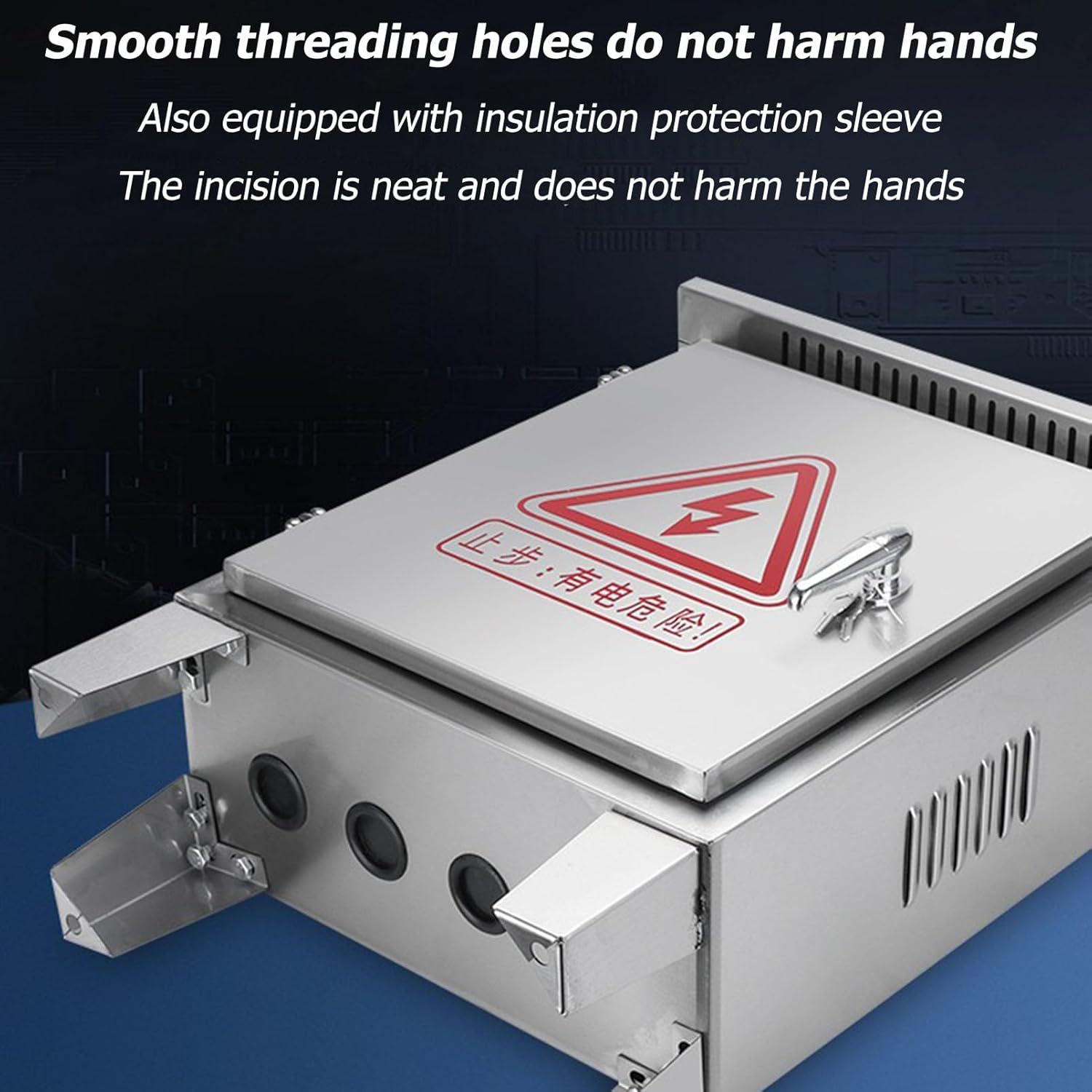 屋外用ステンレススチール電気ボックスエンクロージャ、耐候性電気分配ボックス、フロアスタンド電気キャビネットプロジェクトエンクロージャ