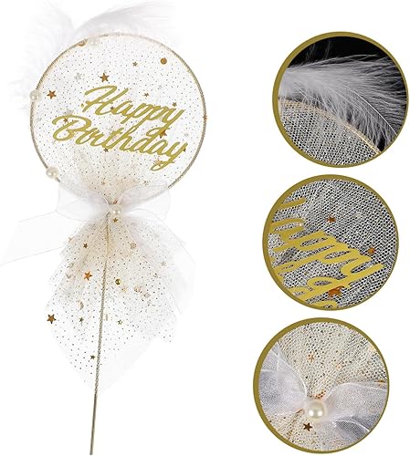 Miniatura 4 de Gadpiparty 6 piezas de decoración de tartas, pasteles de frutas, decoraciones de boda para ceremonia, boda, cupcakes, mariposas para decoración de