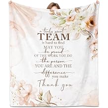 Employee Gifts Blanket 60"x 50", Employee Appreciation Gifts from Boss, Team Building Gifts, Corporate Gifts for Employees