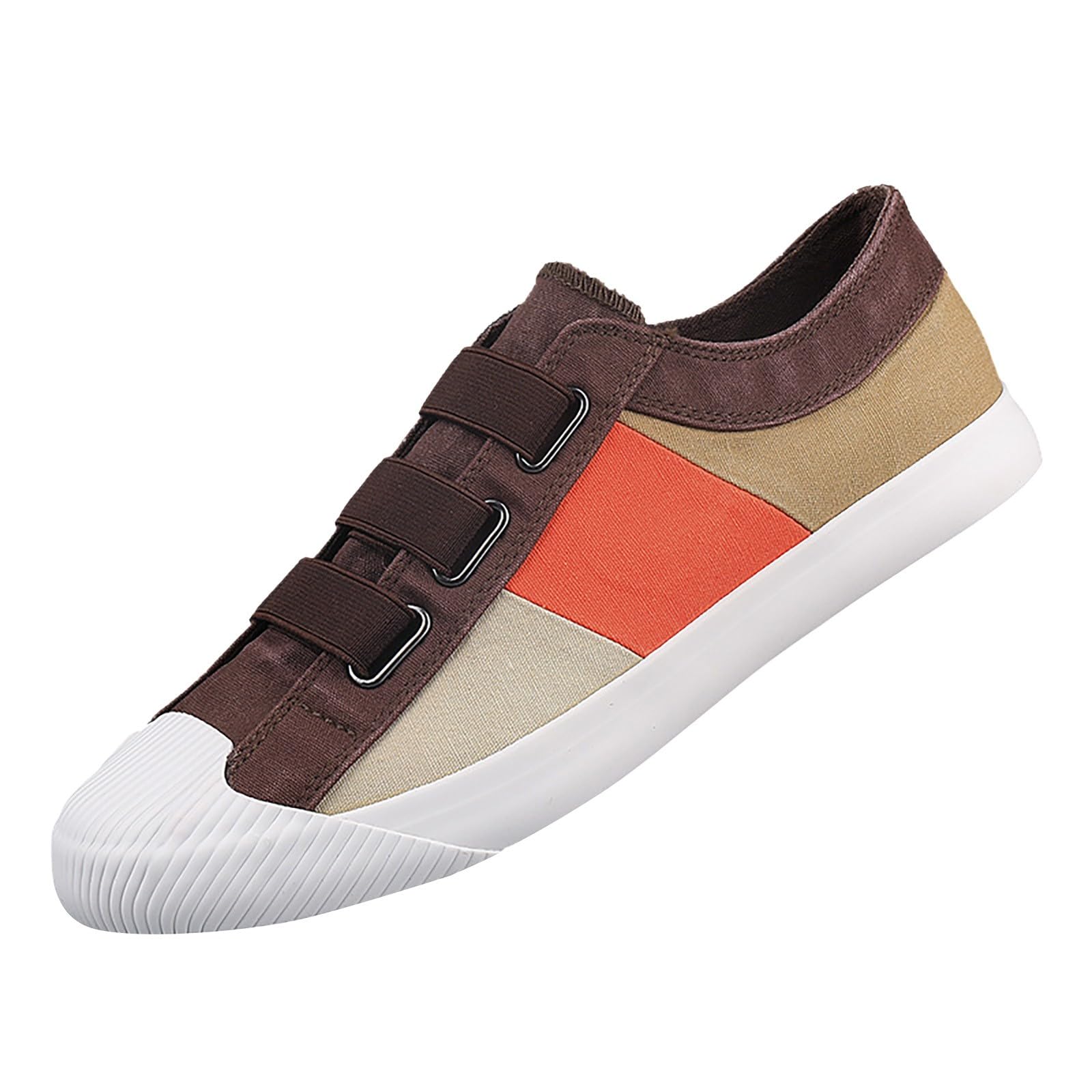 Men's Low-Top Trainers, Men's Low Shoes, Summer Shoes Made of Canvas, Espadrilles Moccasins, Breathable Flat Slip-On Loafers, Soft Comfort Classic Shoes
