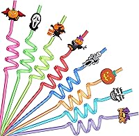 Vista 10 de 8 popotes de plástico reutilizables Capybara de animales locos, pajitas para fiesta, suministros de fiesta, regalos de cumpleaños