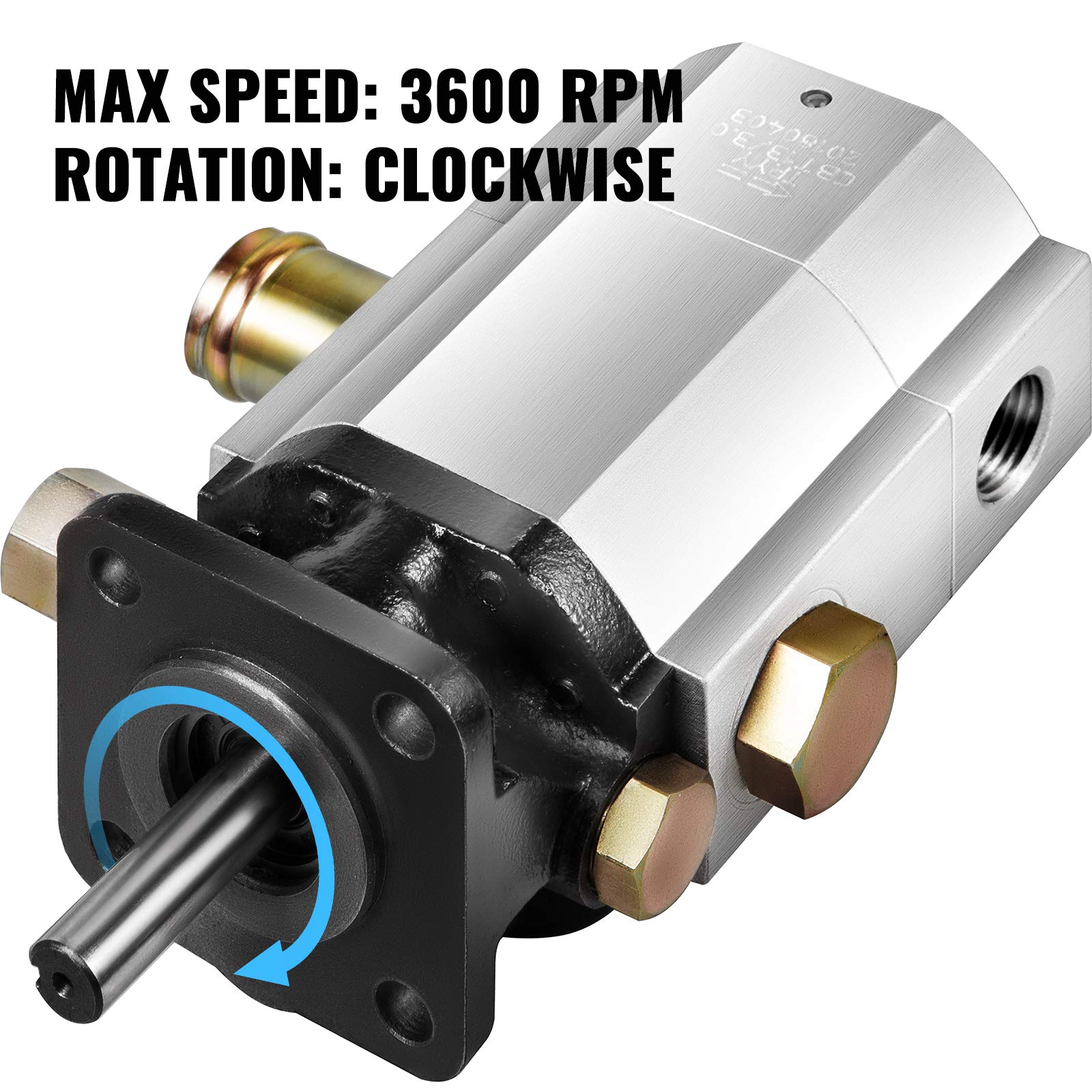 Bestauto Hydraulic Wood Splitter Pump 3000 PSI 2 Stage Log Splitter