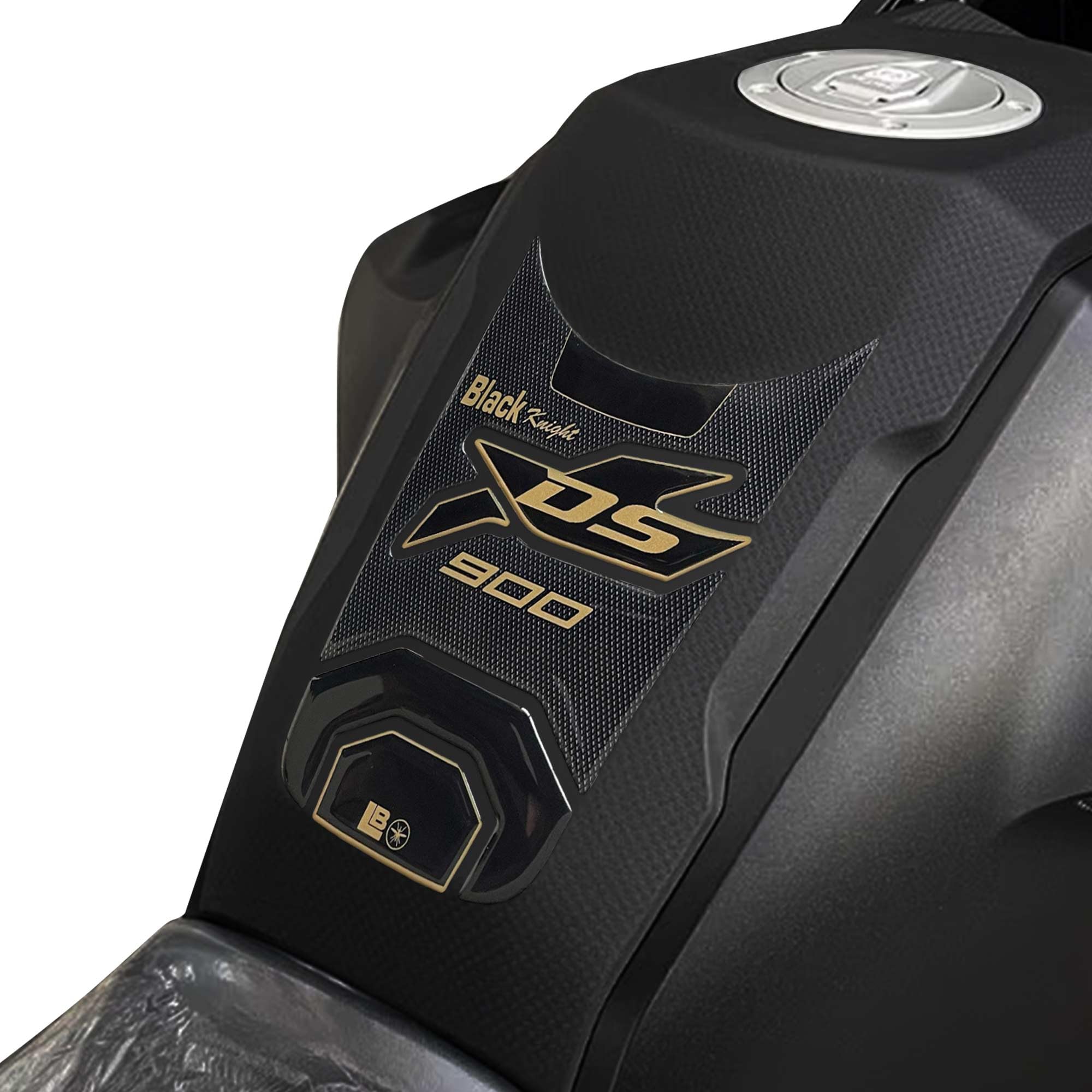 labelbike Adesivo 3D Moto Paraserbatoio Compatibile con Voge Valico | 900DSX 2024, Protezione in Resina, Antigraffio, Decorazione, Oro