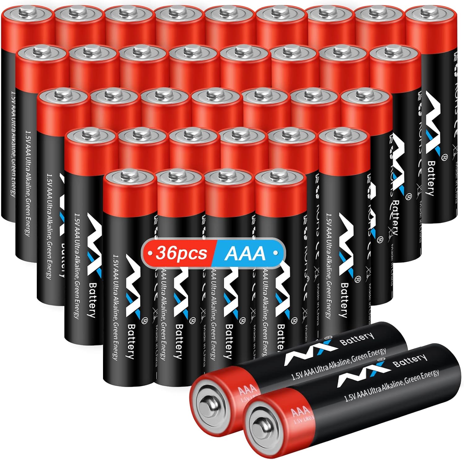 Tsrwuily AAA Batteries,Ultra Long Lasting Alkaline Battery
