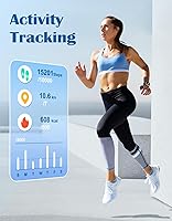 Vista 39 de RUIMEN Relojes inteligentes para mujeres y hombres (responder/hacer llamadas) compatibles con teléfonos iPhone/Android, pantalla HD de 1.85 Blanco