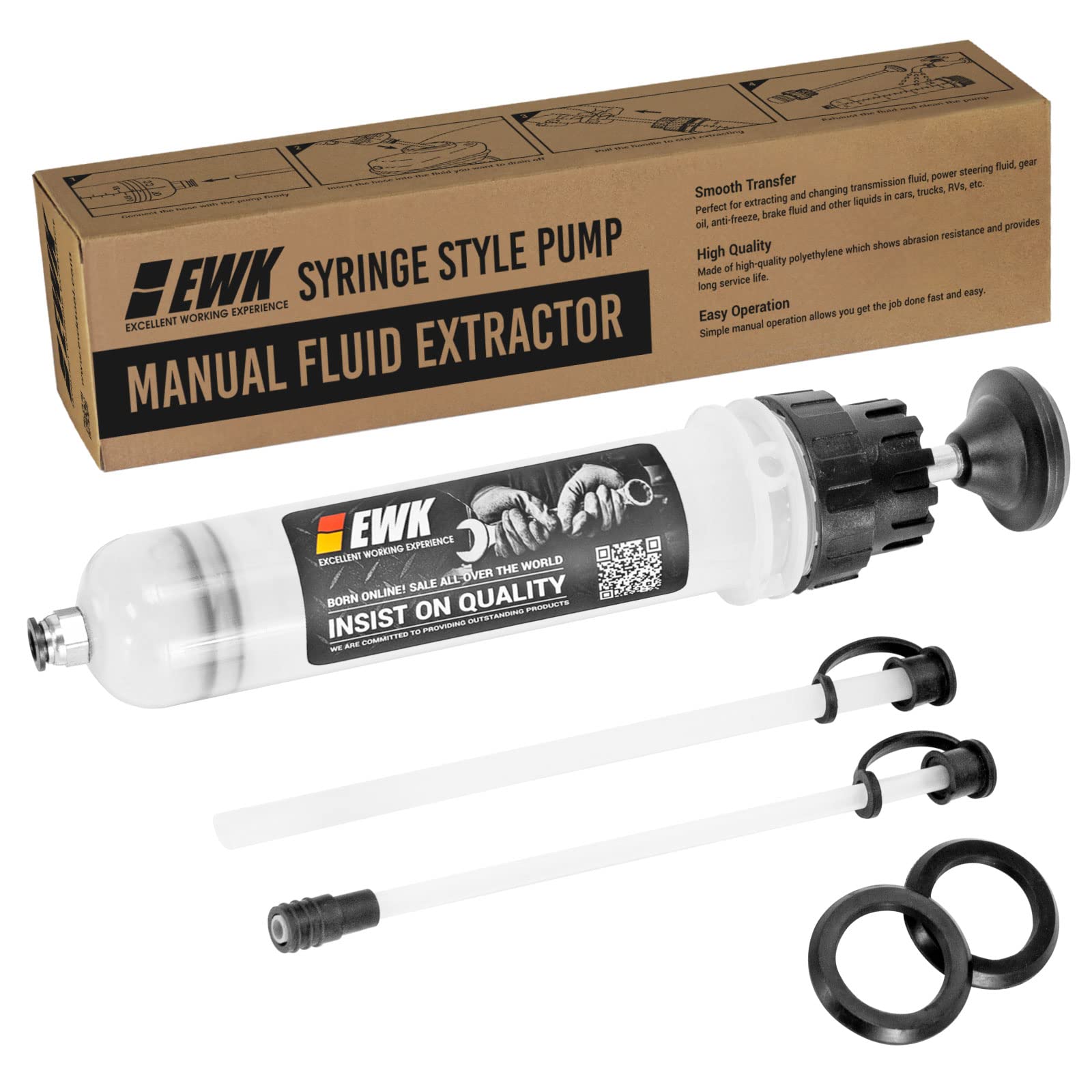 Syringe Extractor Snapklik.com : EWK 200cc Automotive Fluid Syringe Extractor