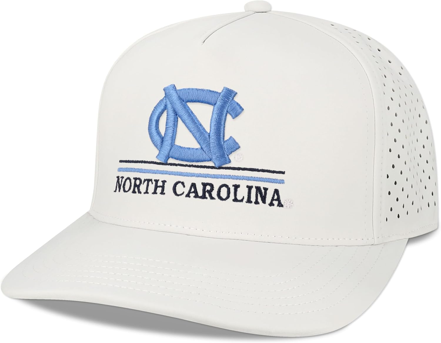 Legacy NCAA Officially Licensed Baseball Hat, North Carolina Tar Heels, Lightweight Cap for Men & Women, Cut Above Adjustable (Cut), White, One Size Fits Most, Snapback Closure