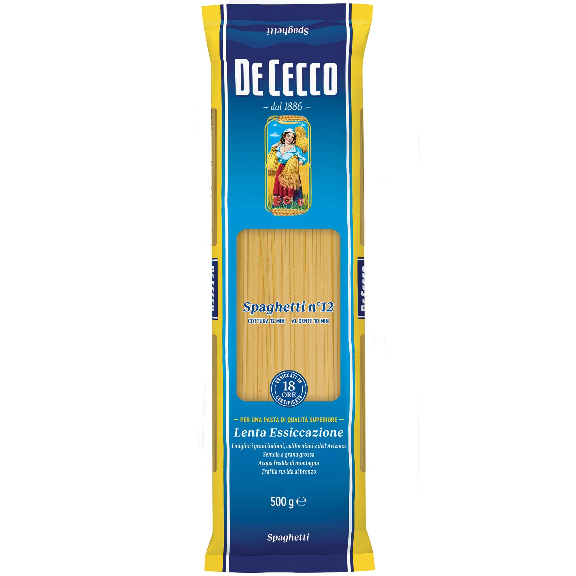 De Cecco Spaghetti Nr. 12 – Großpackung (24 × 500 g)