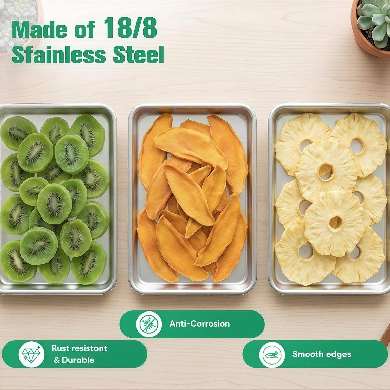 Metal Pallet for Harvest Right Freeze Dryer Metal Tray, dehydrator Trays Easy to disassemble,，Corrosion-Resistant, Including Freeze Dryer Accessories Stacker Crane.(Small-4pack)