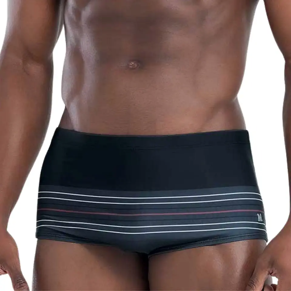 Sungão De Praia Mash Dryfast Listrada Cordão Ajustável Mash