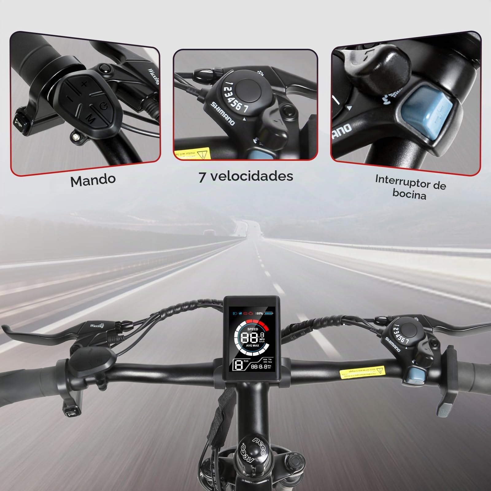 SAMEBIKE Bicicleta Eléctrica 24" eBike para Commuting con 250W Motor 36V y 13Ah batería extraíble Bicicleta eléctrica Adulto autonomía de 90km Velocidad máxima de 25 km/h E Bike para Viajeros Urbanos