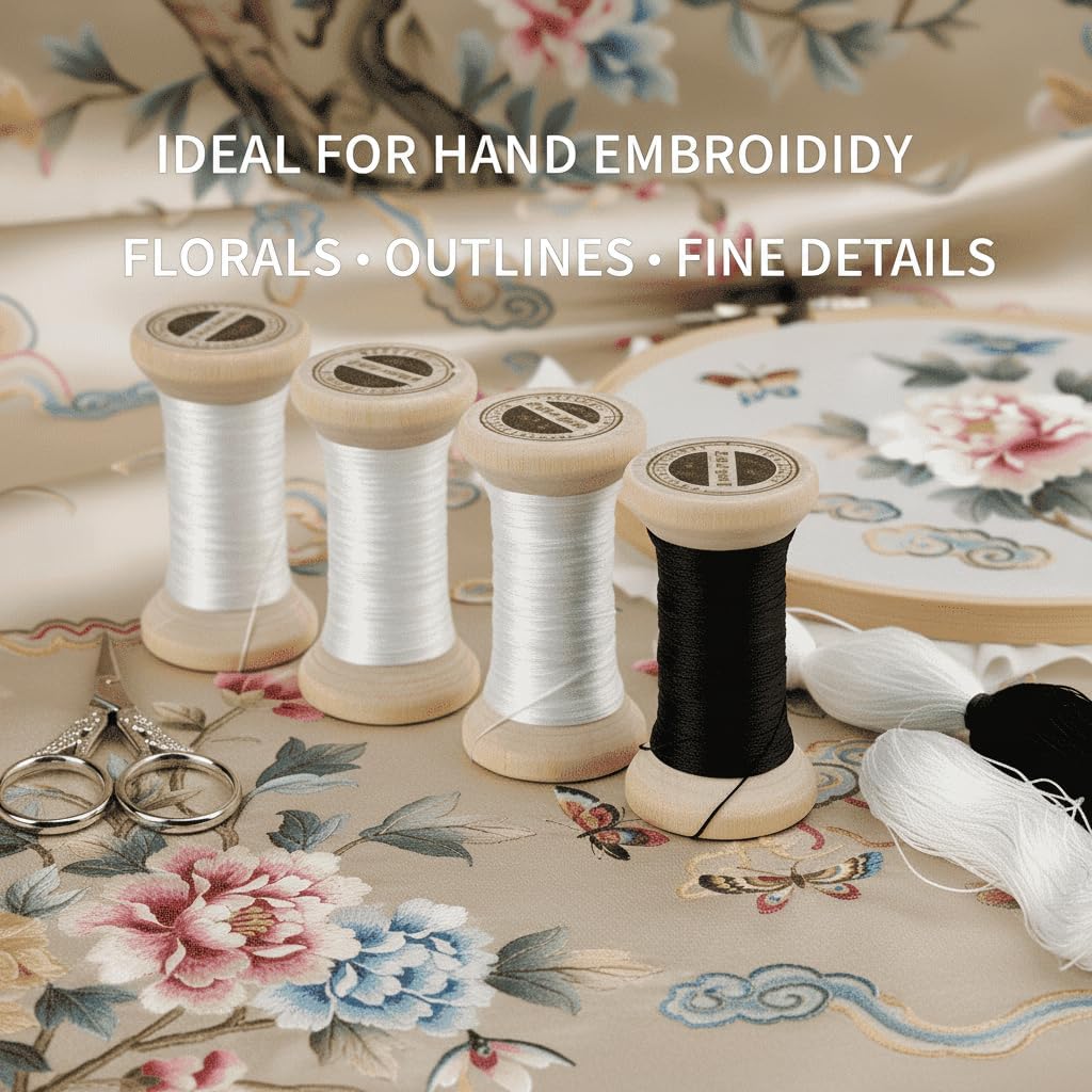 Natural 100% Mulberry Handmade Embroidery Silk Thread Silk Floss (88)