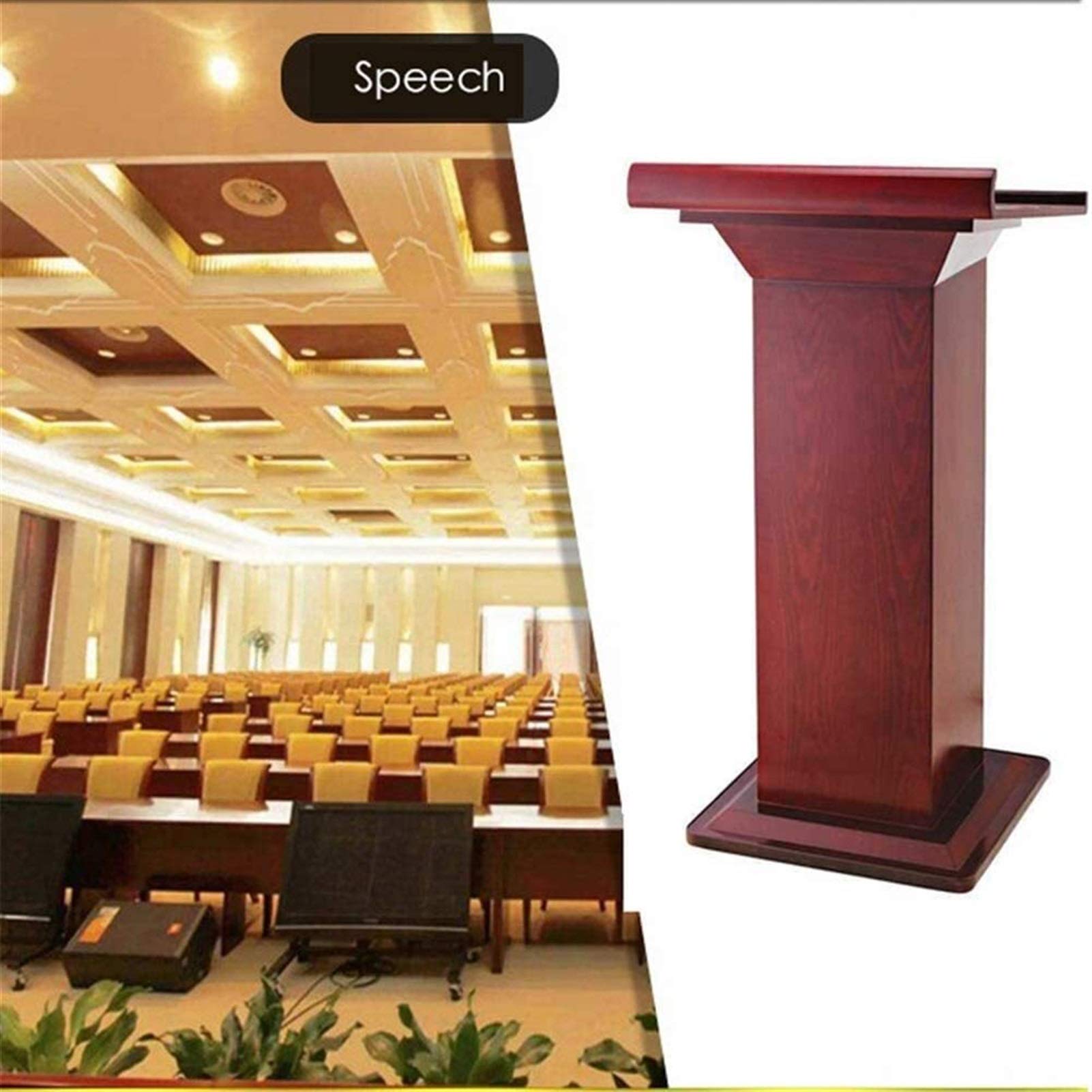 Podium, Pièces De Machines, Pupitre, Table De Conférence, Bureau d'accueil, Formation Scolaire, Table d'accueil en Bois Massif pour Bureau, Hôtel
