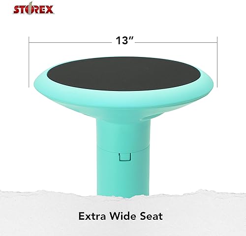 Miniatura 7 de Storex Taburete de inclinación activa asiento ergonómico para espacio de oficina flexible y escritorios de pie, altura ajustable de 12 a 24