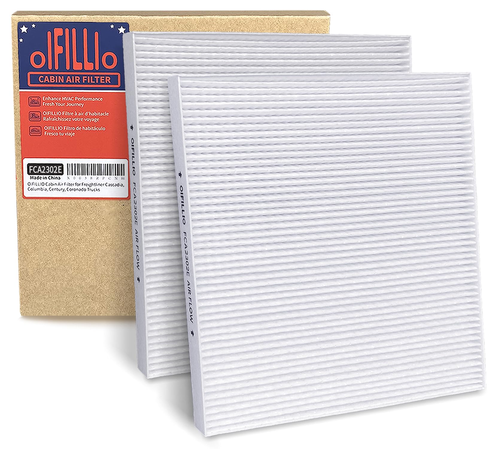 Photo 1 of (4pcs) Cabin Air Filter for Freightliner Cascadia Columbia Coronado Truck
