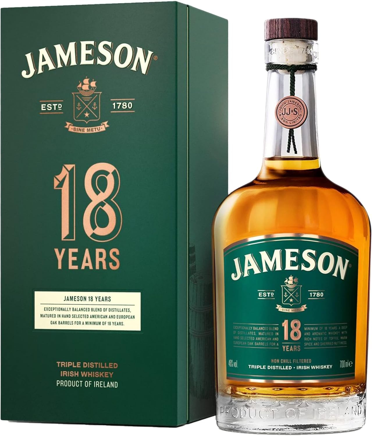 Jameson 18 Year Old Blended Irish Whiskey