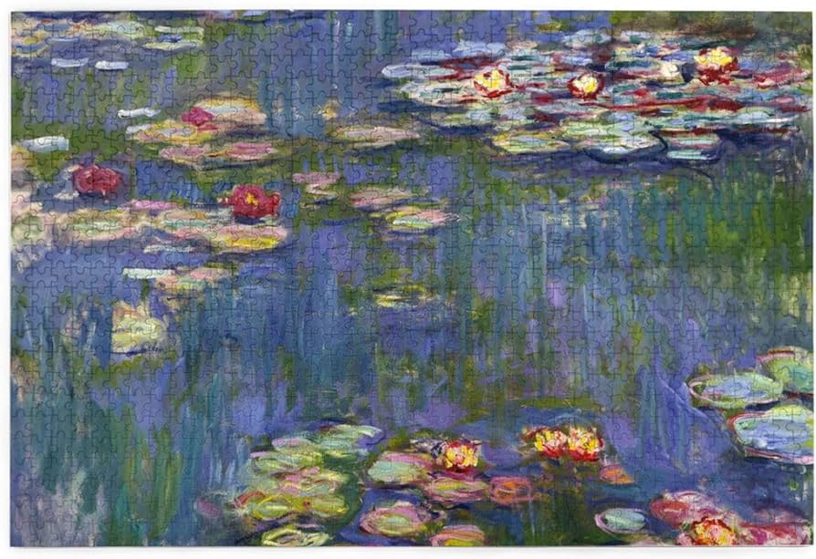Amazon.co.jp: 1000ピース ジグソーパズル クロード・モネ 睡蓮 木製